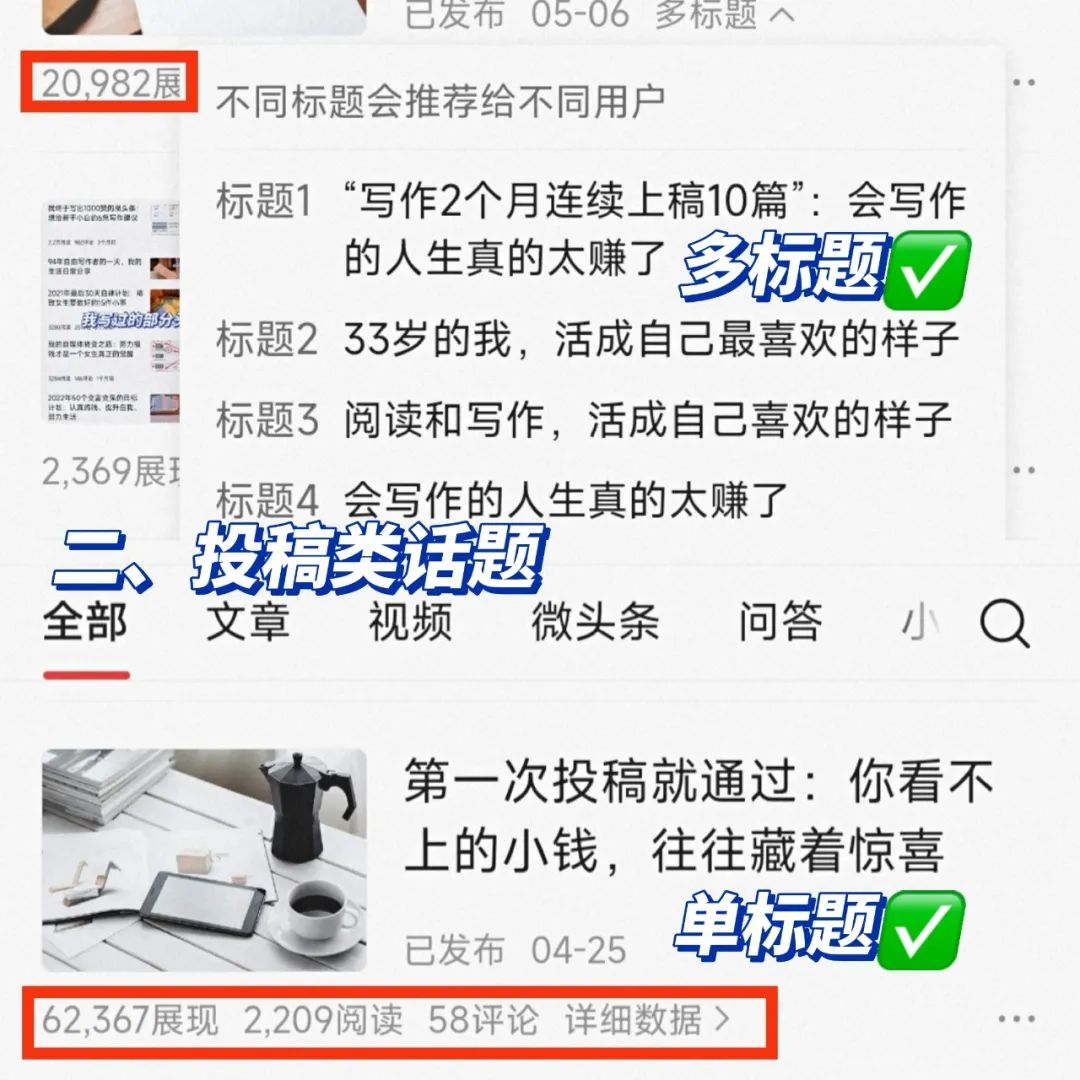 头条文章的标题怎么写（在头条写文章用单标题好还是多标题好？我从4个方面来回答你）