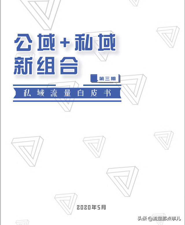 私域流量白底书报告（附四套打法和六个模型）