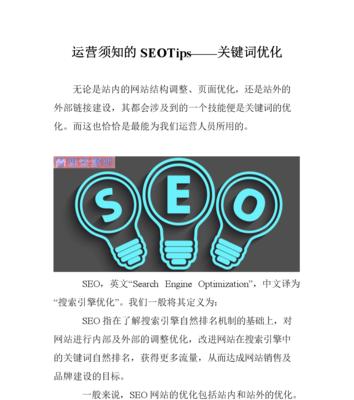 如何选择适合的——SEO公司专业指导（掌握选择技巧，打造优质网站SEO）