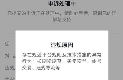 抖音账号被封，如何解封？（重要提示！绝不能错过的账号封禁解决办法！）