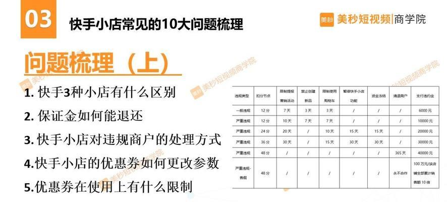 快手推广保证金和店铺保证金的区别剖析（你需要知道的快手保证金真相）