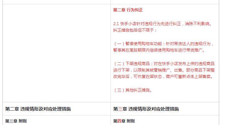 快手小店管理规则详解（规范管理，保障权益）