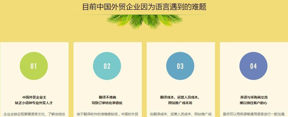 外贸网站建站知识大全（从域名选择到营销推广，打造专业外贸网站）