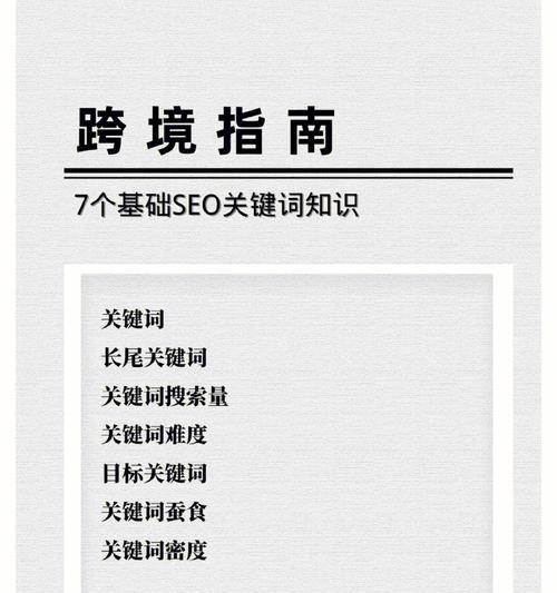 网站SEO优化基础指南（提高网站排名，让你的内容被更多人看到）