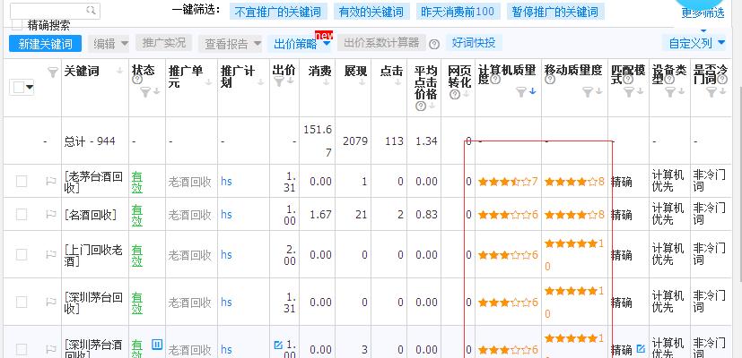 提高百度竞价排名的有用办法（从质量）