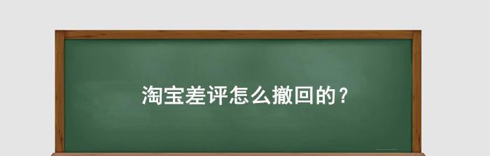 怎么撤销对卖家的差评记录？具体如何操作？