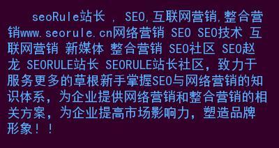 打造品牌SEO，塑造影响力（从到网站优化）