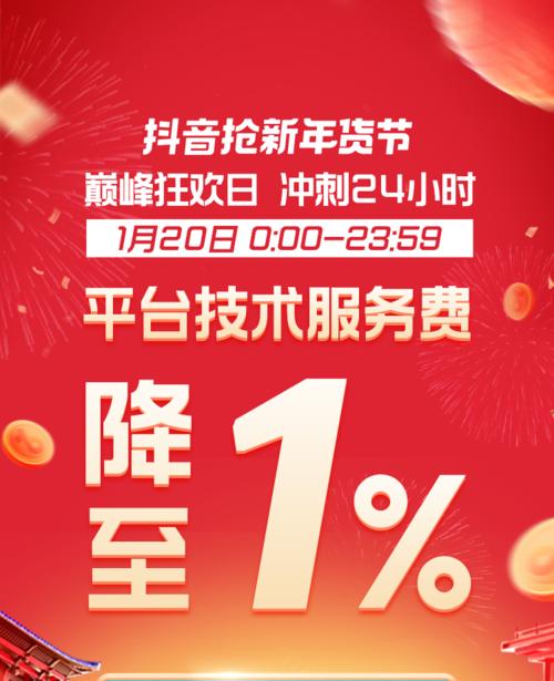 抖音好物年货节技术服务费返还活动是什么时候开始的？如何参与？